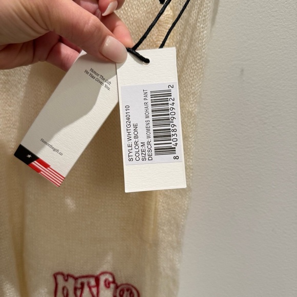 NWT- Honor The Gift “He Has Given You” Mohair Pants Color Bone Size M - Picture 3 of 10